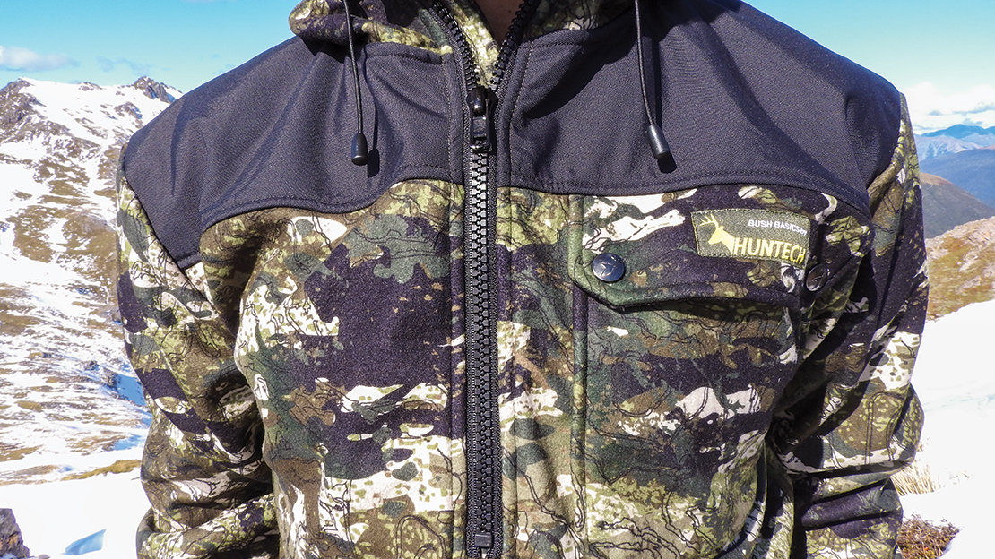 Hoodie pull taps, Oxford reinforced shoulders, large chest zip and secure chest pocket.